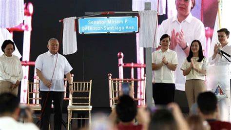 BIR Road formally renamed Senator Miriam P. Defensor .